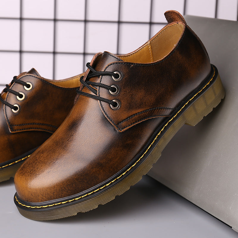 Pantofi moderni si casual pentru barbati, din piele ecologica si de vita, stil Oxford, anti alunecare