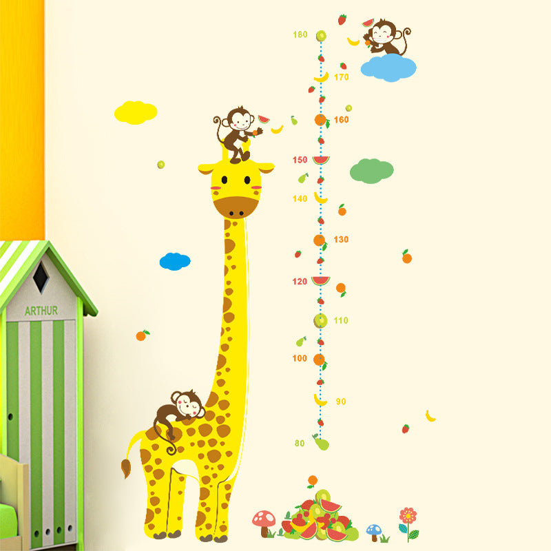 Autocolant pentru Perete Girafa Inalta, pentru Camera Copiilor, Dormitor, Sufragerie, Autocolant Fundal Perete