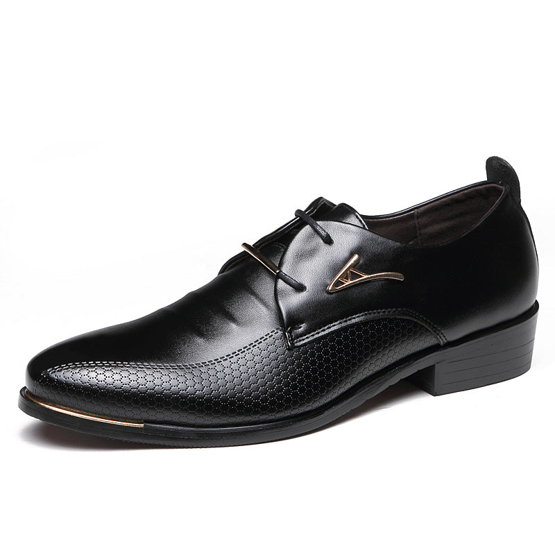 Pantofi pentru barbati, din piele ecologica, in stil Oxford, model formal de ocazie, pentru nunta sau servici