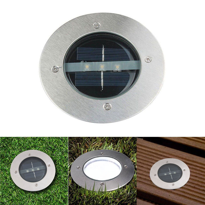 Veioza turnata cu Aluminiu, pentru Peluza, cu 3led-uri solare, Veioza de Gradina si Gazon