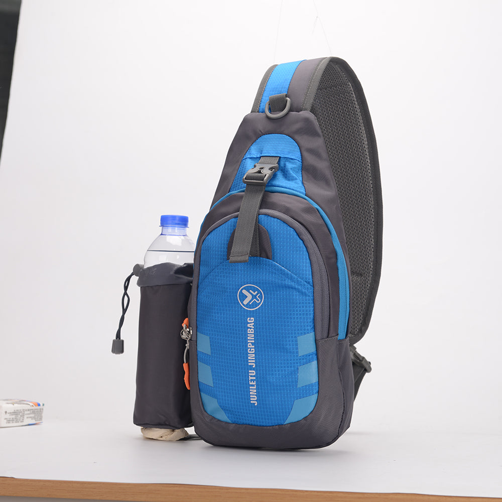 Rucsac multifunctional pentru sporturi de exterior, cu loc pentru sticla de apa, purtare pe umar sau peste piept