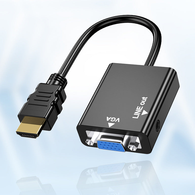 Cablu adaptor HDMI la VGA, cu semnal audio
