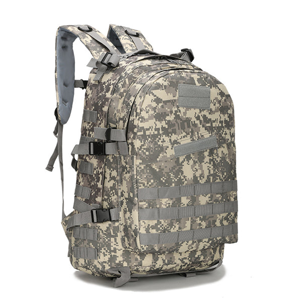 Rucsac pentru drumetii montane, model camuflaj 3D, impermeabil