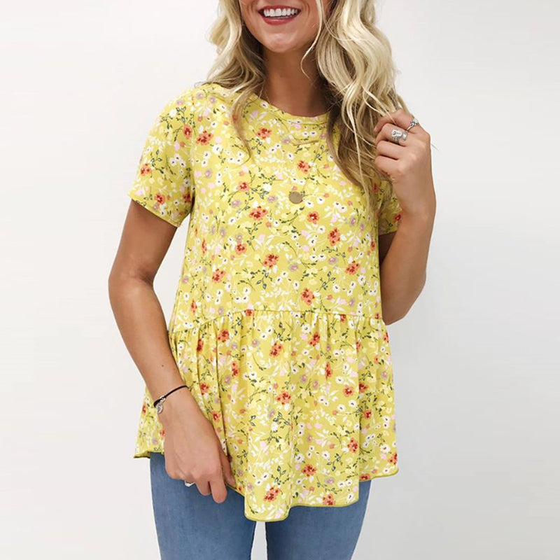 Bluza lejera, cu imprimeu floral