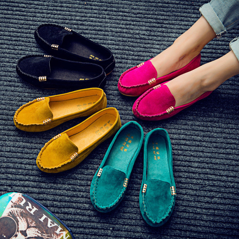 Pantofi casual pentru femei, cu botul rotund, model foarte confortabil, diferite culori