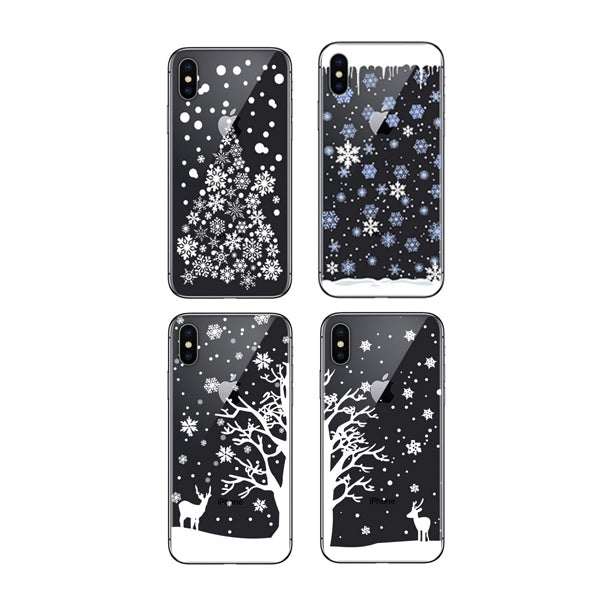 Carcasa pentru telefon iPhone6/6s/6p/6sp/7/8/7plus/8plus , cu model creativ cu tema de Craciun