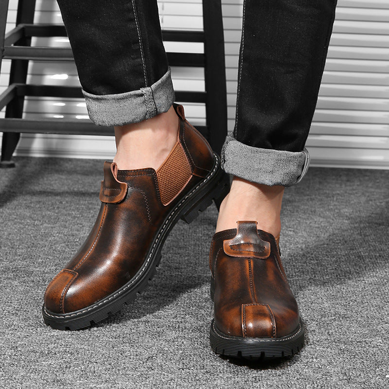 Pantofi moderni si casual pentru barbati, din piele ecologica si de vita, stil Oxford