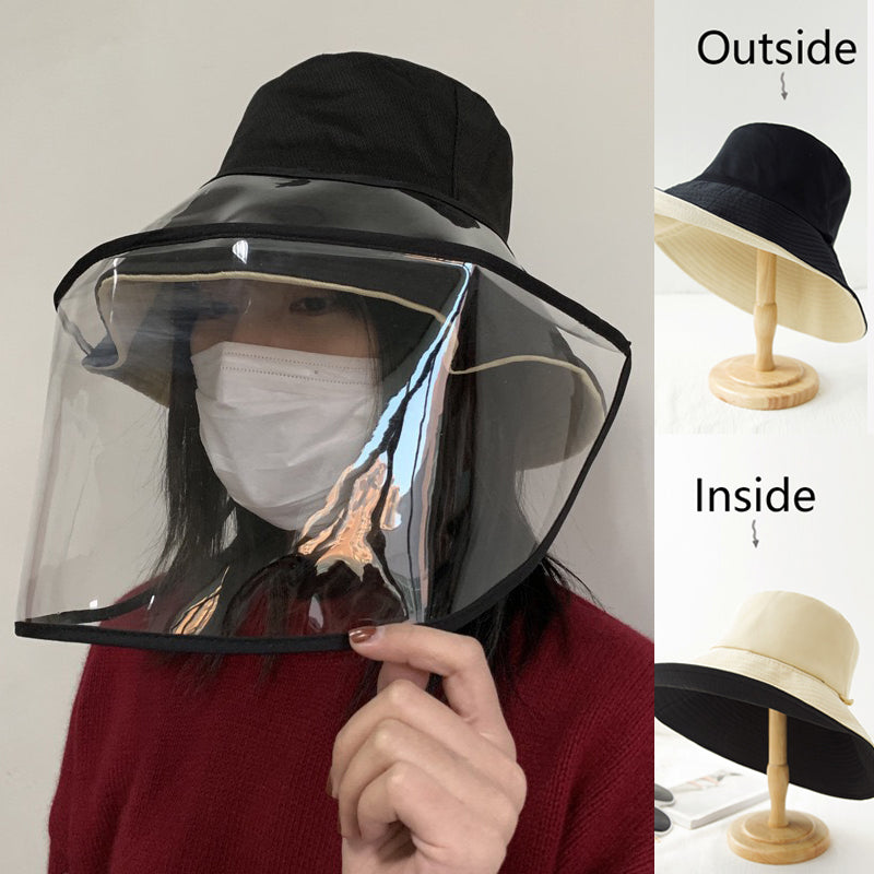 Adult Detachable Prevent Dust Hat Prevent Saliva Hat With Mask