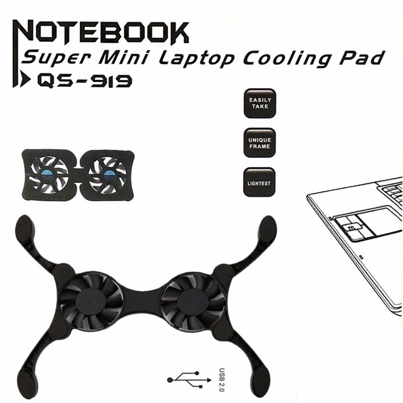 Ventilator/cooler portabil pentru laptop sau notebook, model octopus