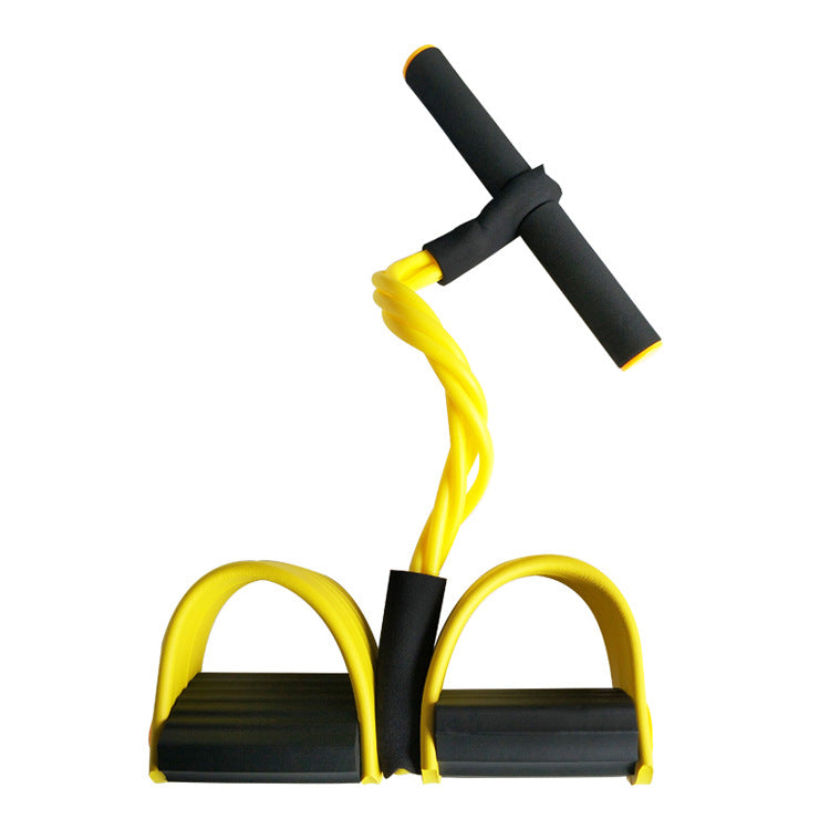 Accesoriu pentru exercitii fitness, usor de folosit acasa, accesoriu cu pedale cu coarda elastica pentru talie, abdomen si picoare