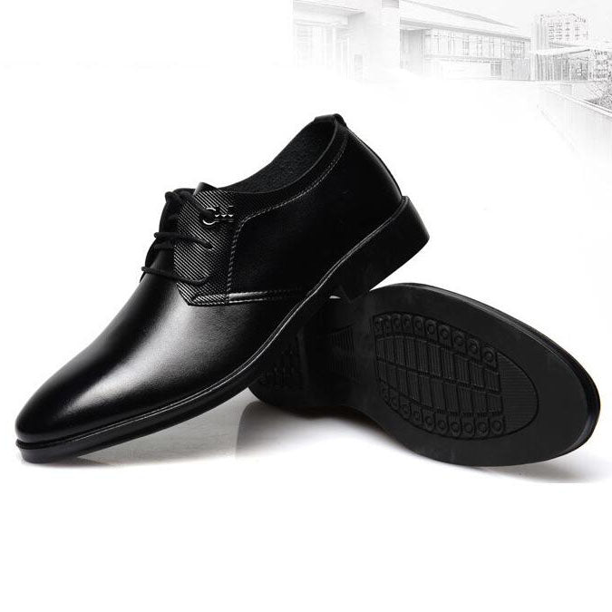 Pantofi moderni pentru barbati, din piele ecologica, pantofi in stil Oxford business pentru nunta