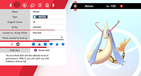 Shiny Milotic Pokemon Sword And Shield 6iv Pokemon Shiny Pokemon