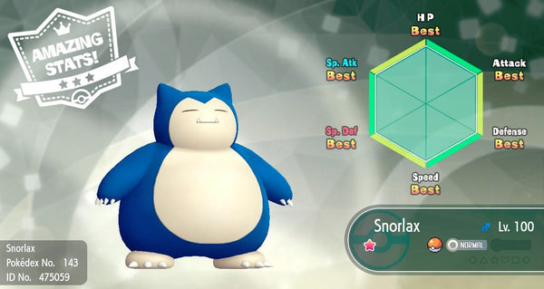 Shiny Snorlax Pokemon Let S Go 6iv Pokemon Shiny Pokemon