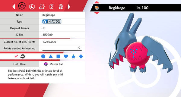 6iv Shiny Legendary Regidrago 6iv Pokemon Legendary Pokemon Pokemon Sword And Shield