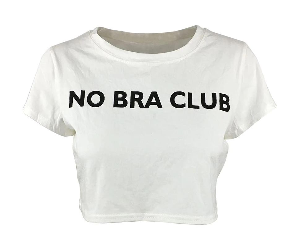 No Bra Club Women's Crop Top – Cool T Shirt Store