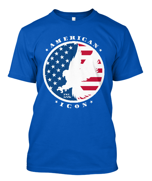 American Icon Brand T-Shirt On Super Durable American Made Soft Cotton ...