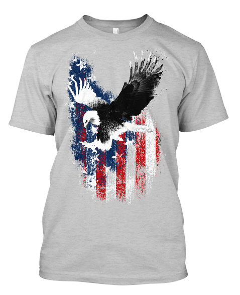 Men's Soaring Eagle T-Shirt in White or Heather Grey. – American Icon Gear