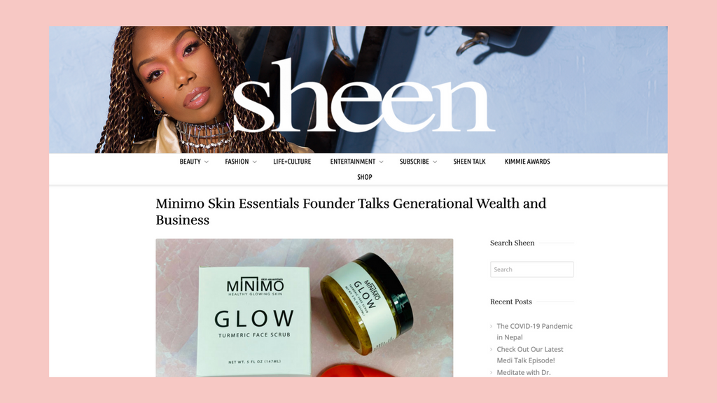 Minimo SKin Essentials Sheen Magazine