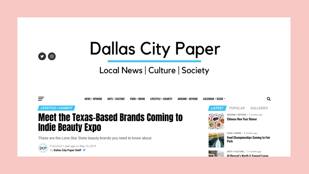 Dallas City Paper Minimo SKin Essentials