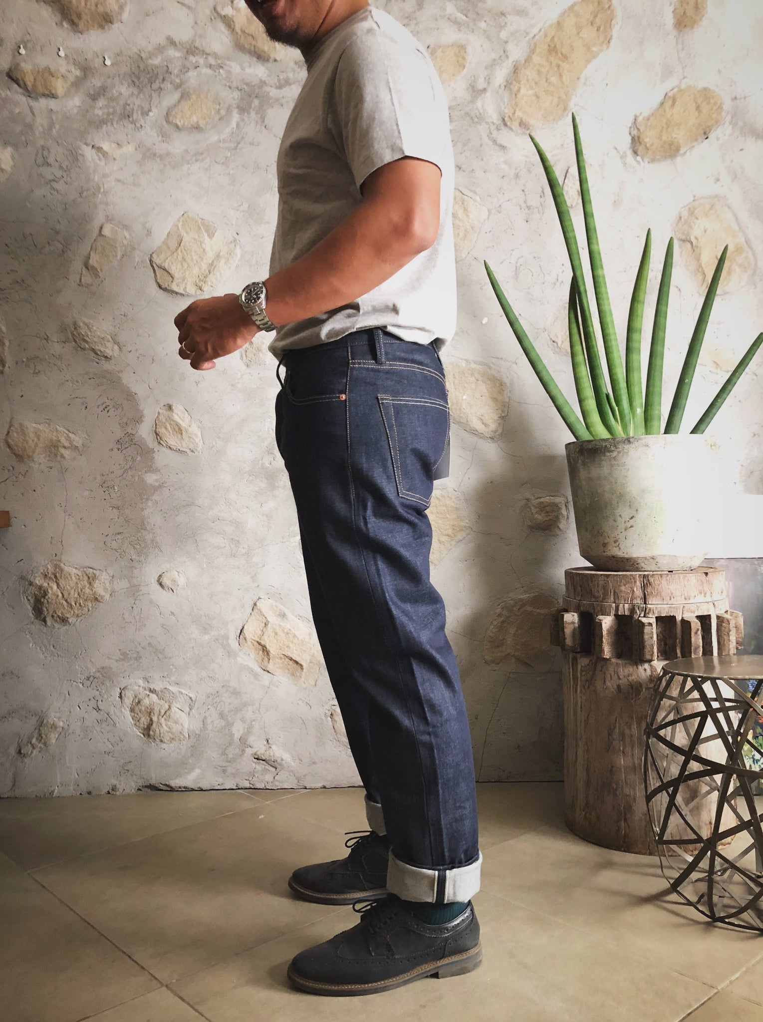 Mihane & Co. x Show Your Hem 'Unifil Weft' 14.5oz. Selvedge Jeans (Slim ...