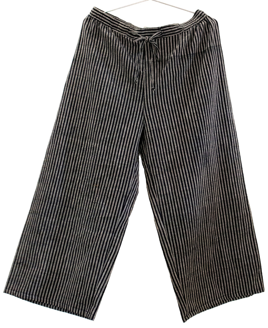 Buy Style Quotient Black  White Striped Trousers for Women Online  Tata  CLiQ
