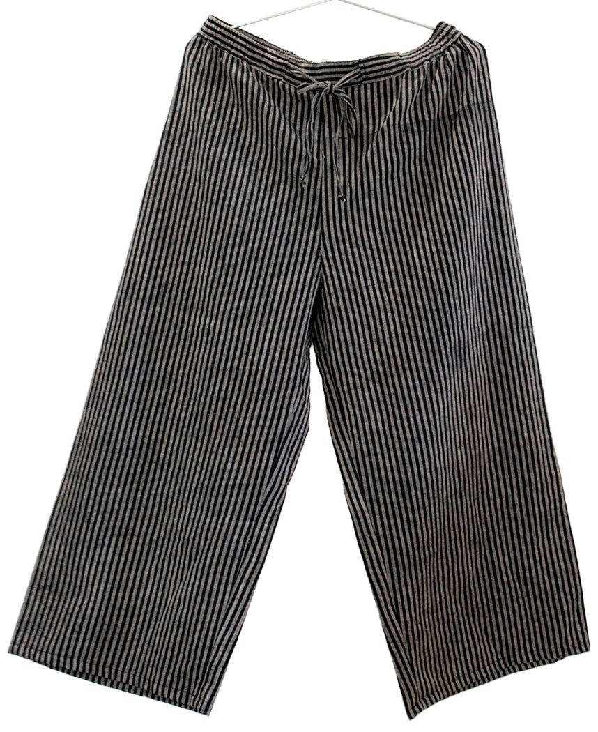 Trousers with side stripes  BlackWhite  Ladies  HM IN