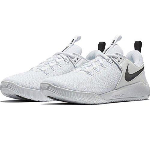 white and black volleyball shoes