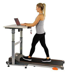 Sunny Health Fitness Treadmill Desk Workstation With Power