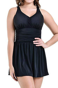 macys plus size swim dress