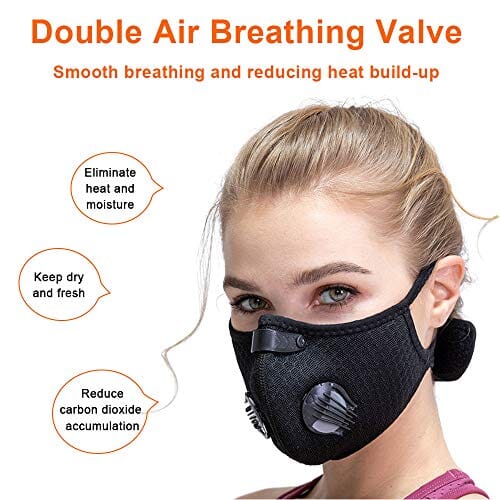 Attica Dust Face Mask With Filter Washable And Reusable Sports Mask F Shopwell