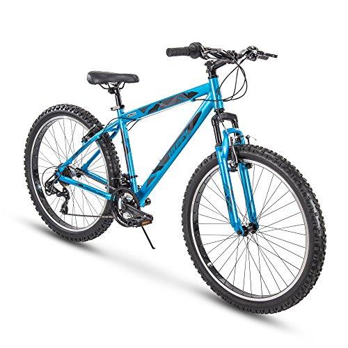 blue huffy mountain bike