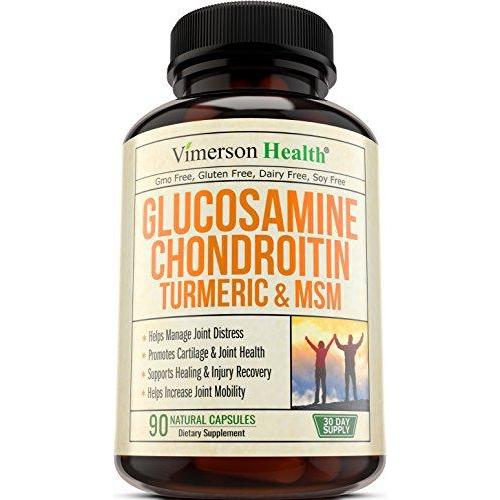 Glucosamine with Chondroitin Turmeric MSM Boswellia Supplement Vimerson Health 