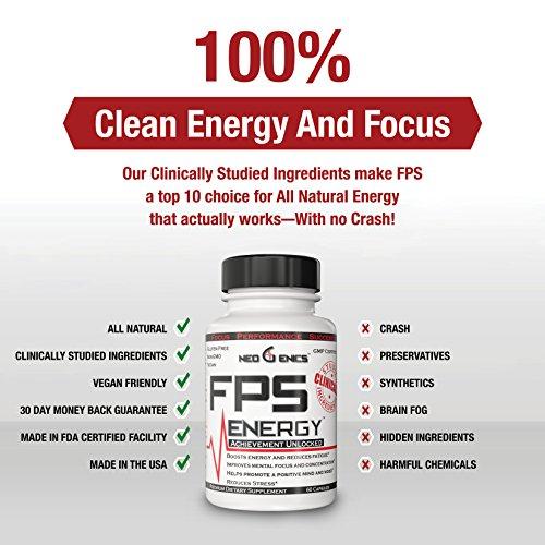 100% Natural Energy Pills - 60 Count Supplement Neogenics 