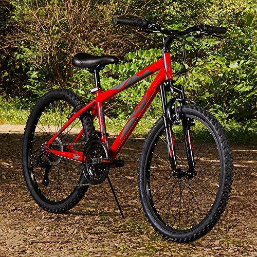 red huffy mountain bike