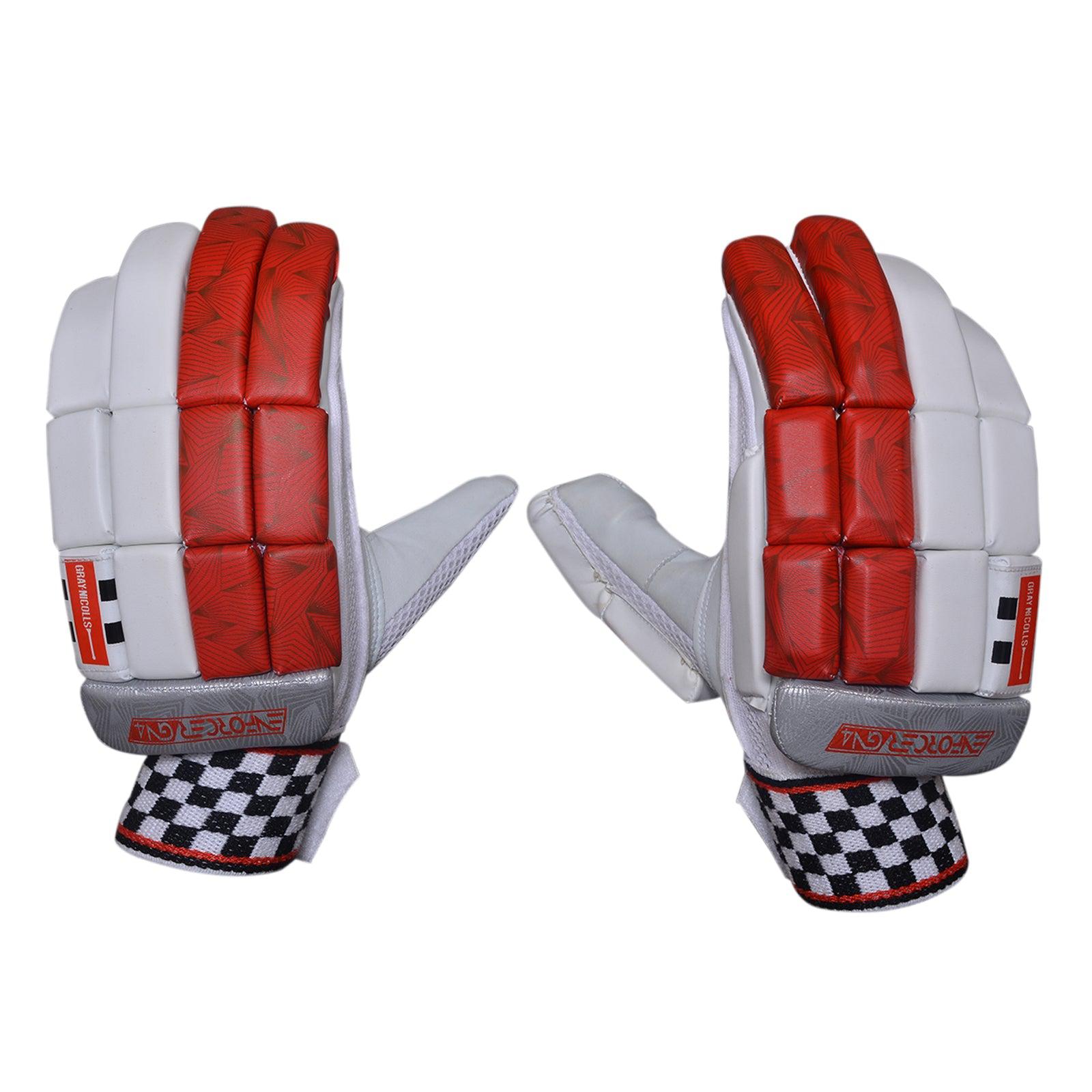 youth batting gloves red