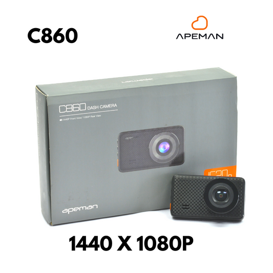 Apeman C420D Cube Front and Rear Dash Cams with 170° Field of View and 1080p Full HD