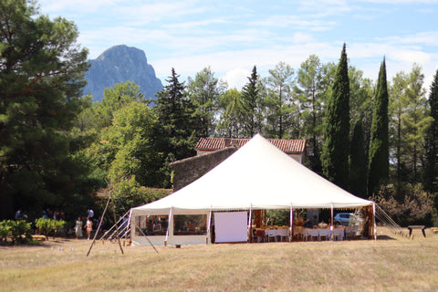 An eco-responsible wedding tent