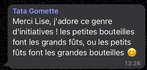 Message de la tante préférée