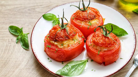 tomates farcies végétariennes avec vin Anjou rouge Oé