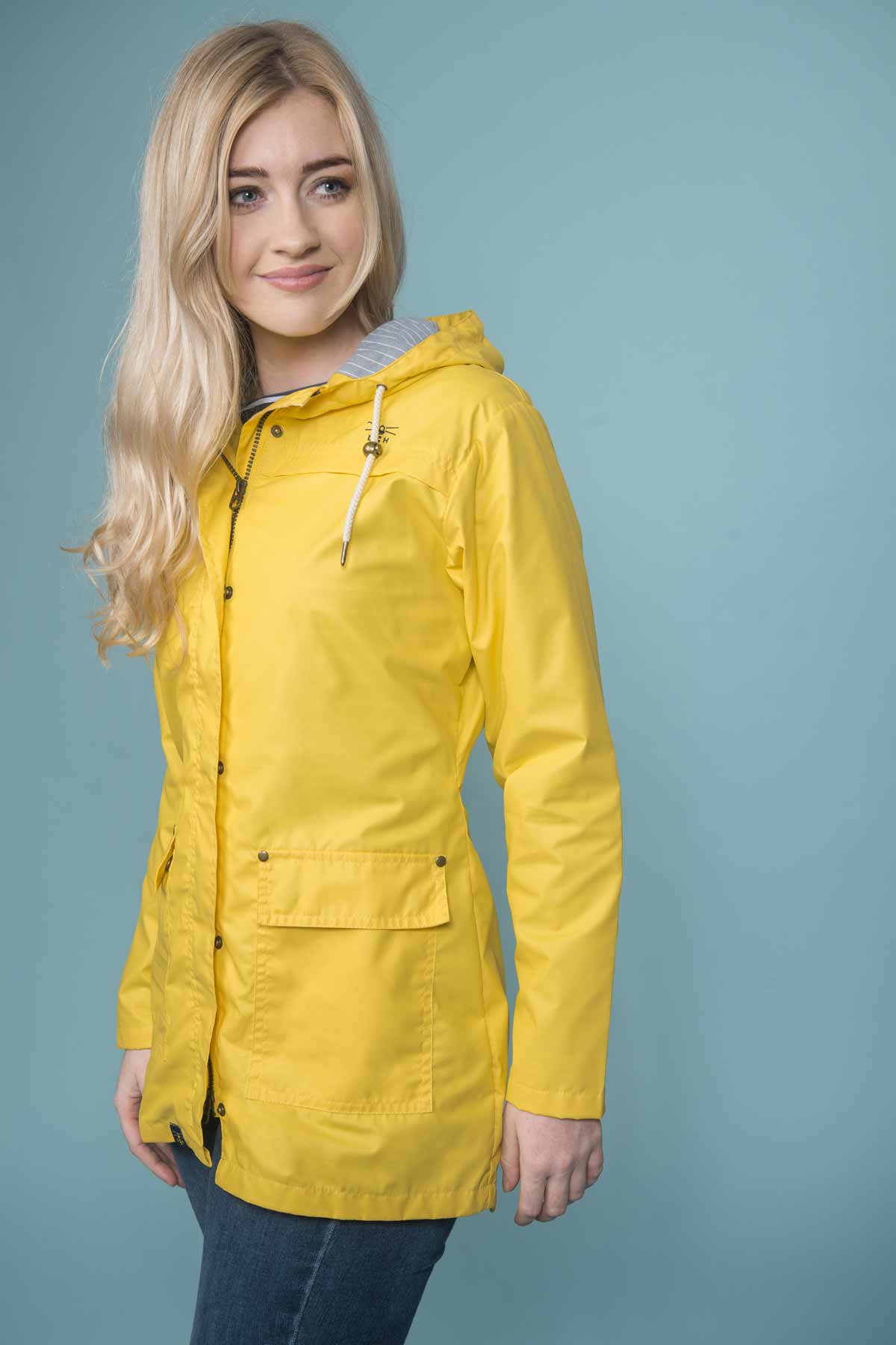 ladies grey raincoat