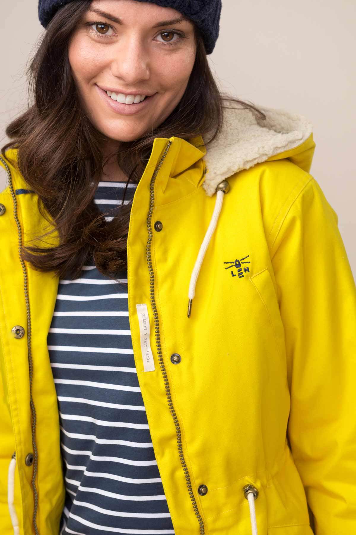 yellow jacket woman