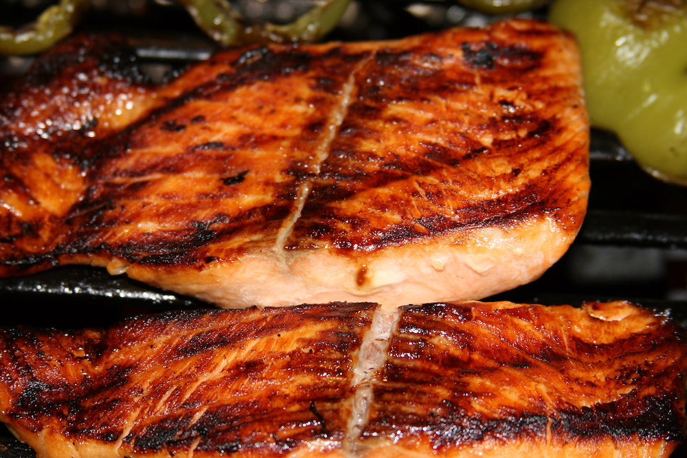 GRILLED SALMON STEAKS