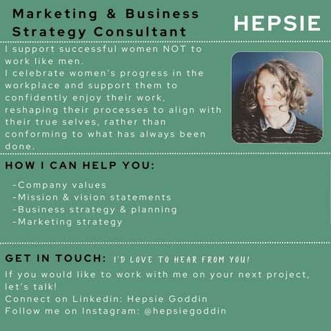 Hepsie Goddin Business and Marketing Strategy Consultant