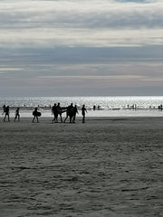 Surfing at Westward Ho!