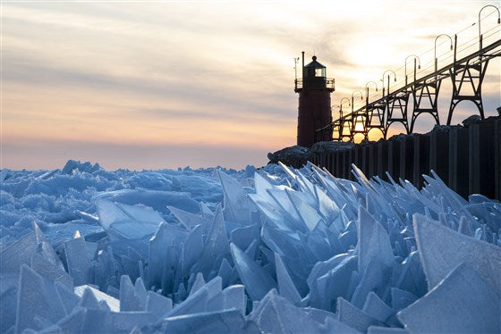 Lake Michigan Ice Shards - Little Miss Meteo