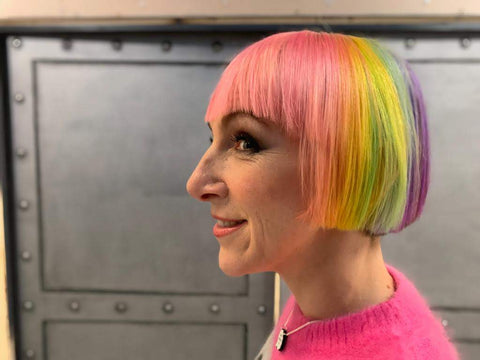 Harriet Vine rainbow hair fantastical factory of curious craft