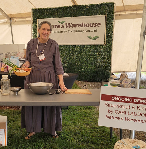 Cari Laudon of Nature's Warehouse demonstrates how to make Kimchi