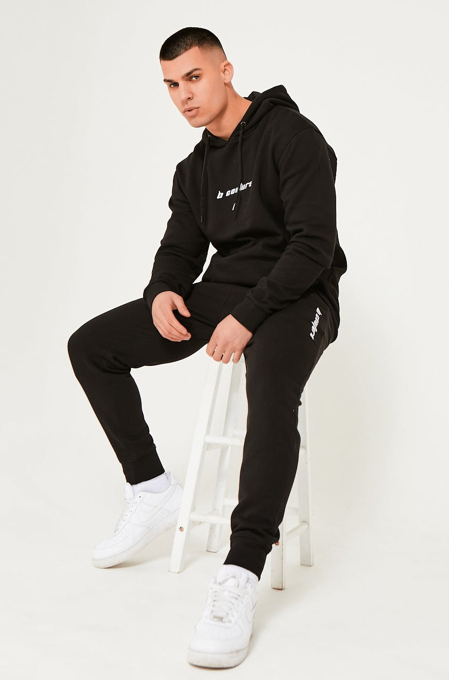 Image of Finchley Road Fleece Tracksuit - Black