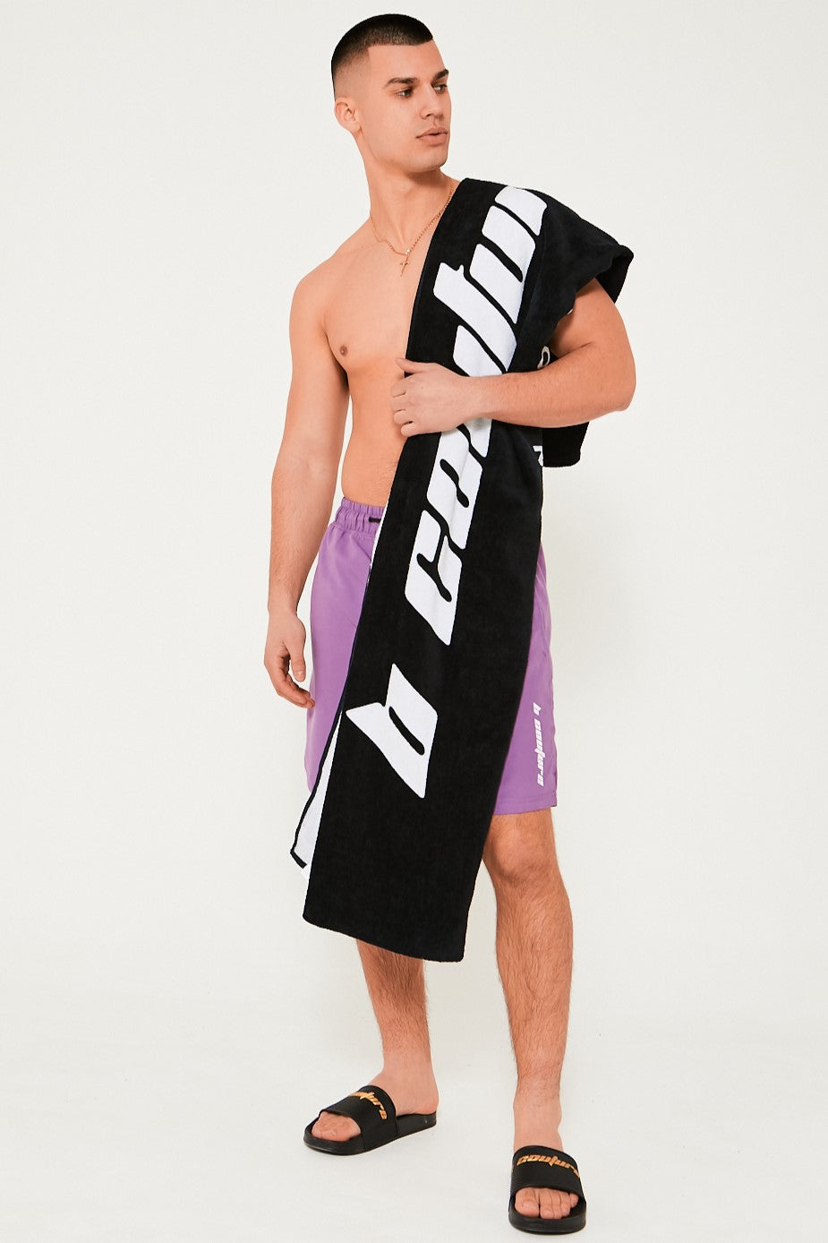 Image of North Olt Beach Towel - Black