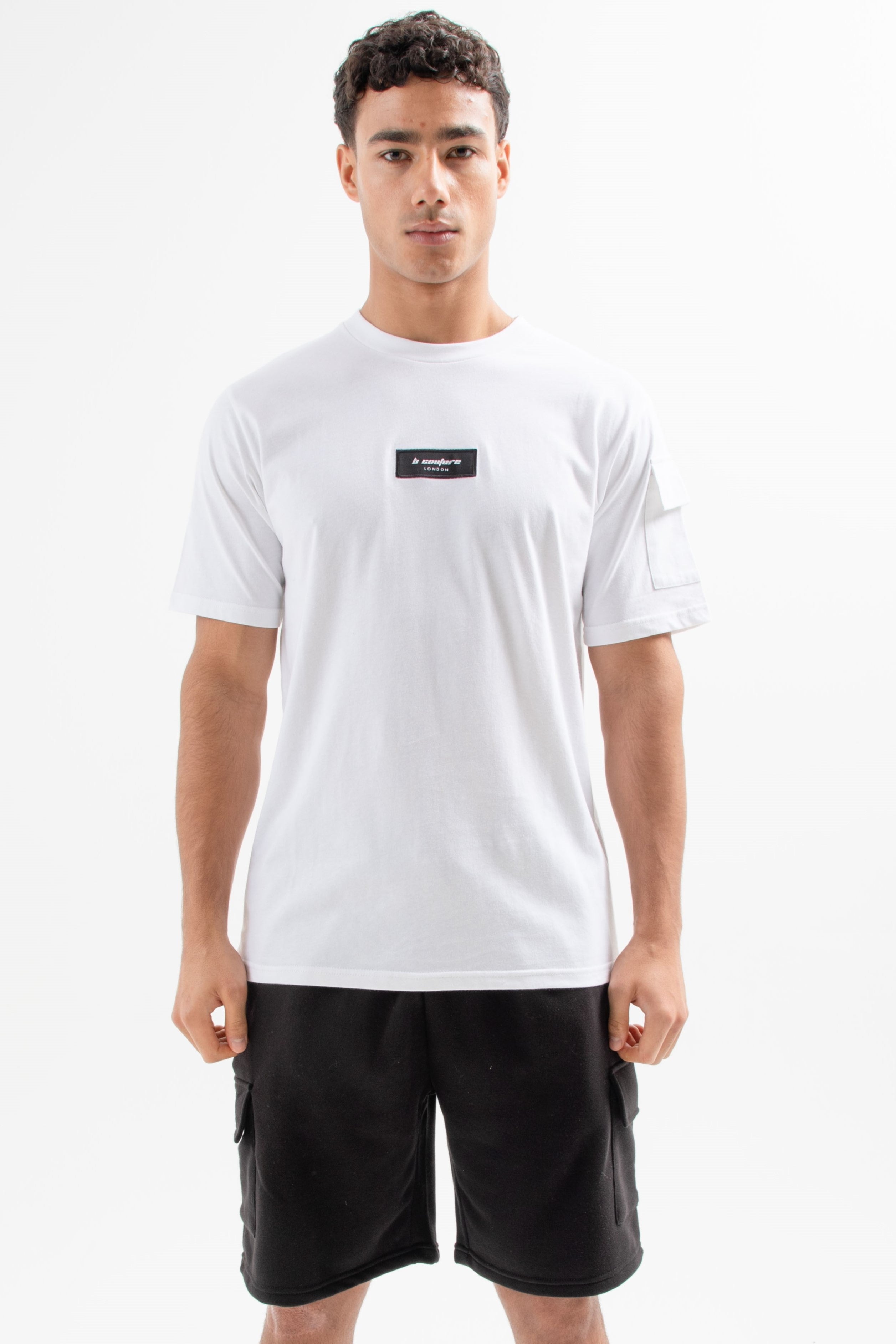 Image of Hampden T-Shirt & Short Set - White/Black